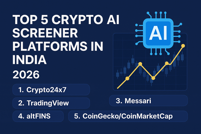 Top 5 Crypto AI Screener Platform in India — 2026 Guide
